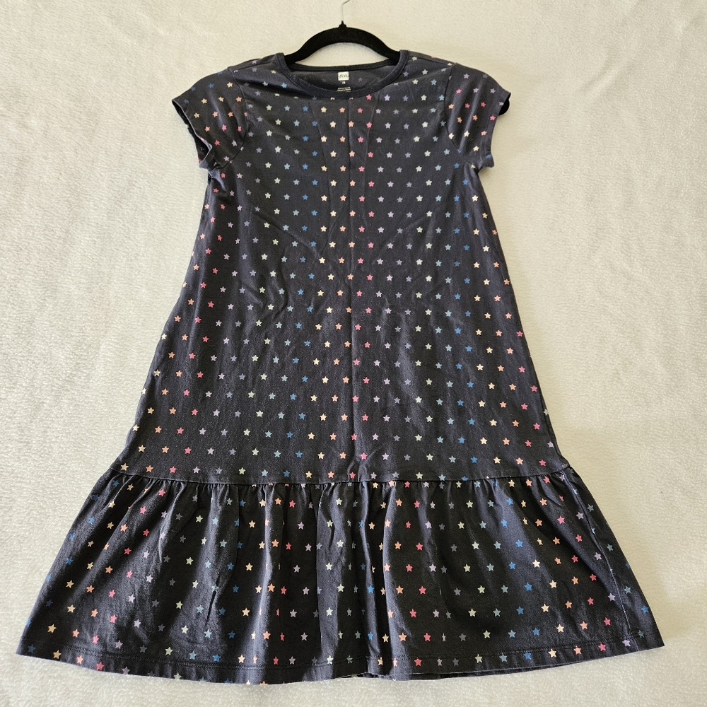 Tea Navy Blue Starry Night Kids Dress